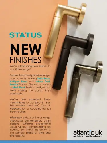 Atlantic UK - STATUS Range &lpar;New Finishes Brochure&rpar; 2024