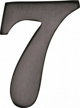 Click Here To Enlarge This Photo Of C1568 7-MB Heritage Brass Numeral 7 Self Adhesive 51mm &lpar;2"&rpar; Matt Bronze Finish