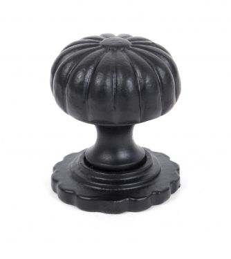 Click Here To Enlarge This Photo Of 83507 From The Anvil Black Cabinet Knob &lpar;with base&rpar; - Small