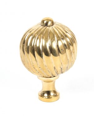 Click Here To Enlarge This Photo Of 83552 From The Anvil Polished Brass Spiral Cabinet Knob - Large