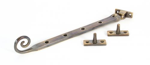 Click Here To Enlarge This Photo Of 83568 From The Anvil Aged Brass 10" Monkeytail Stay