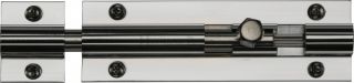 C1582 4-PC Heritage Brass Door Bolt Straight 4" x 1 &frac14;" Polished Chrome Finish