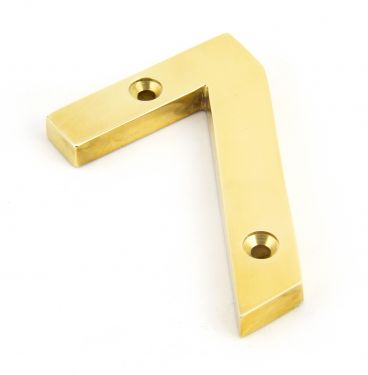 Click Here To Enlarge This Photo Of 83717 From The Anvil Polished Brass Numeral 7