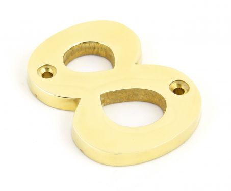 Click Here To Enlarge This Photo Of 83718 From The Anvil Polished Brass Numeral 8