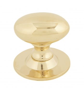 Click Here To Enlarge This Photo Of 83879 From The Anvil Polished Brass Oval Cabinet Knob - Large