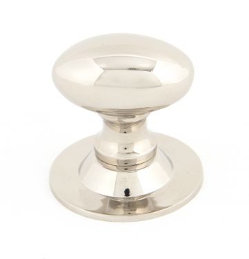 Click Here To Enlarge This Photo Of 83886 From The Anvil Polished Nickel Oval Cabinet Knob - Small