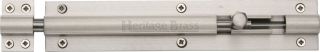 C1584 8-SN Heritage Brass Door Bolt Straight 8" x 1 &half;"" Satin Nickel Finish