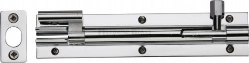 Click Here To Enlarge This Photo Of C1592 6-PC Heritage Brass Door Bolt Necked 6" x 1 &frac14;" Polished Chrome Finish