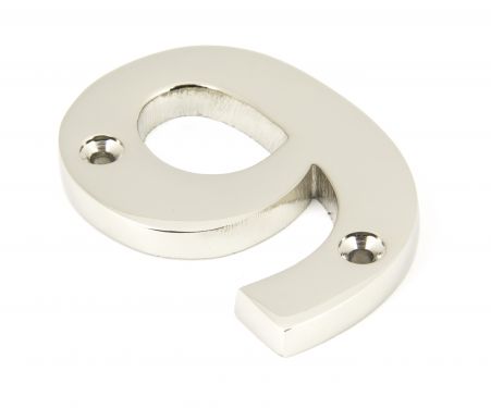Click Here To Enlarge This Photo Of 90319 From The Anvil Polished Nickel Numeral No '9'