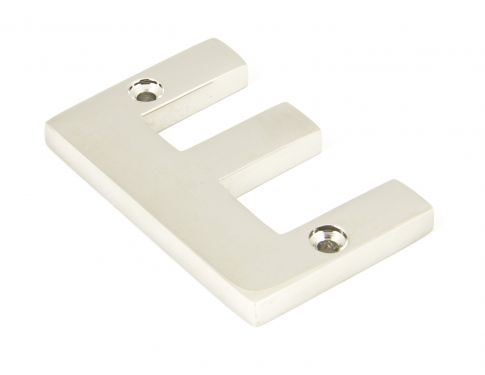 Click Here To Enlarge This Photo Of 90303E From The Anvil Polished Nickel Letter 'E'