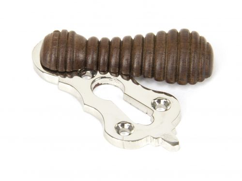 Click Here To Enlarge This Photo Of 91534 From The Anvil Rosewood & Polished Nickel Beehive Escutcheons