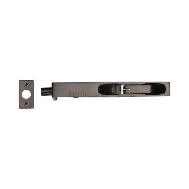 Click Here To Enlarge This Photo Of C1680 10-MB Heritage Brass Lever Action Flush Bolt 10" x &period;&frac34;" Matt Bronze Finish