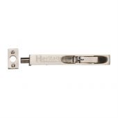 C1680 10-SN Heritage Brass Lever Action Flush Bolt 10" x &period;&frac34;" Satin Nickel Finish