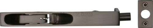 Click Here To Enlarge This Photo Of C1680 6-MB Heritage Brass Lever Action Flush Bolt 6" x &period;&frac34;" Matt Bronze Finish