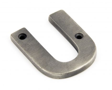Click Here To Enlarge This Photo Of 83803U From The Anvil Antique Pewter Letter U