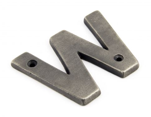 Click Here To Enlarge This Photo Of 83803W From The Anvil Antique Pewter Letter W