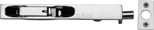 Click Here To Enlarge This Photo Of C1680 6-PC Heritage Brass Lever Action Flush Bolt 6" x &period;&frac34;" Polished Chrome Finish