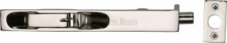 C1680 6-PNF Heritage Brass Lever Action Flush Bolt 6" x &period;&frac34;" Polished Nickel Finish