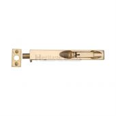 C1680 8-PB Heritage Brass Lever Action Flush Bolt 8" x &period;&frac34;" Polished Brass Finish