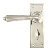 45324 From the Anvil Polished Nickel Hinton Lever Bathroom Set