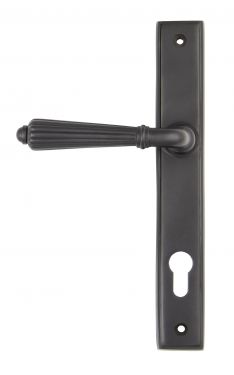 Click Here To Enlarge This Photo Of 45332 From the Anvil Aged Bronze Hinton Slimline Lever Espag&period; Lock Set - 92mm Centres - 212mm Screw Centres