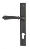 45332 From the Anvil Aged Bronze Hinton Slimline Lever Espag&period; Lock Set - 92mm Centres - 212mm Screw Centres
