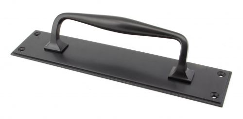 Click Here To Enlarge This Photo Of 45382 From the Anvil Aged Bronze 300mm Art Deco Pull Handle on Backplate