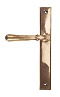 Click Here To Enlarge This Photo Of 45432 From the Anvil Polished Bronze Newbury Slimline Lever Latch Set - Screw Centres 244mm