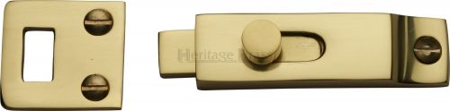 Click Here To Enlarge This Photo Of C1686-PB Heritage Brass Slide Bolt Polished Brass Finish