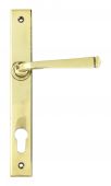 90354 From the Anvil Aged Brass Avon Slimline Lever Espag&period; Lock Set - 92mm Centres - 212mm Screw Centres