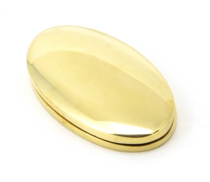 Click Here To Enlarge This Photo Of 91987 From the Anvil Polished Brass Oval Escutcheon & Cover