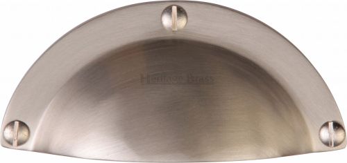 Click Here To Enlarge This Photo Of C1700-SN Heritage Brass Drawer Traditional Design Satin Nickel Finish