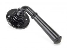 92056 From the Anvil Black Regency Lever on Rose Set