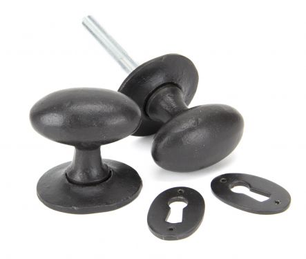 Click Here To Enlarge This Photo Of 92065 From the Anvil External Beeswax Oval Mortice&sol;Rim Knob Set