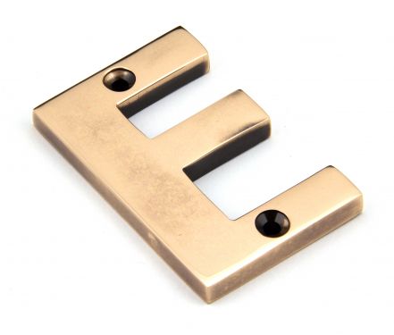 Click Here To Enlarge This Photo Of 92031E From the Anvil Polished Bronze Letter E