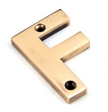 Click Here To Enlarge This Photo Of 92031F From the Anvil Polished Bronze Letter F