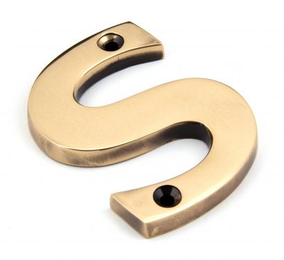 Click Here To Enlarge This Photo Of 92031S From the Anvil Polished Bronze Letter S