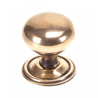 Click Here To Enlarge This Photo Of 91949 From The Anvil Polished Bronze Mushroom Cabinet Knob - Large