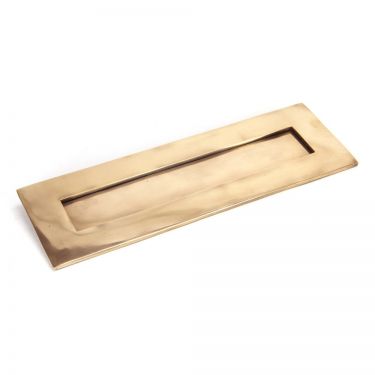 Click Here To Enlarge This Photo Of 91932 From The Anvil Polished Bronze Large Letterplate - Size&colon; 324x108mm - C&sol;C&colon; 292mm - Aperture&colon; 258x44mm