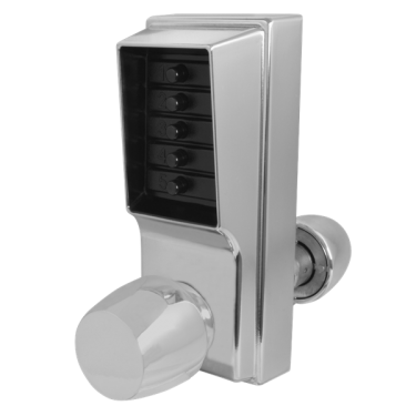 Click Here To Enlarge This Photo Of 3706 - DORMAKABA Simplex 1000 Series 1031 Knob Operated Digital Lock With Passage Set - Satin Chrome