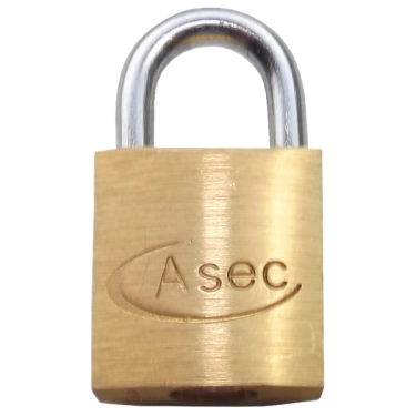 Click Here To Enlarge This Photo Of AS2502 - ASEC KA 'B' Open Shackle Brass Padlock 25mm Boxed