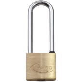 AS2521 - ASEC KA 'G' Long Shackle Brass Padlock 50mm Boxed