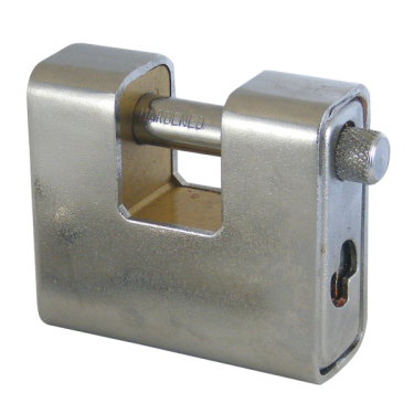 Click Here To Enlarge This Photo Of AS2547 - ASEC Steel Sliding Shackle Padlock 60mm KD Boxed