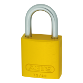 L25505 - ABUS 72LL&sol;40 Anti-Rust Love Lock 40mm Aluminium Padlock Yellow