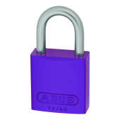 L25508 - ABUS 72LL&sol;40 Anti-Rust Love Lock 40mm Aluminium Padlock Lilac