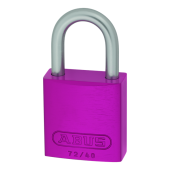 L25510 - ABUS 72LL&sol;40 Anti-Rust Love Lock 40mm Aluminium Padlock Pink