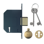 L5373 - YALE PM562 5 Lever Deadlock 64mm Polished Brass Keyed to Differ