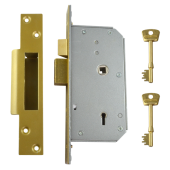 217 - UNION C-Series 3K70 Detainer Sashlock 73mm R&sol;H Polished Brass Keyed to Differ
