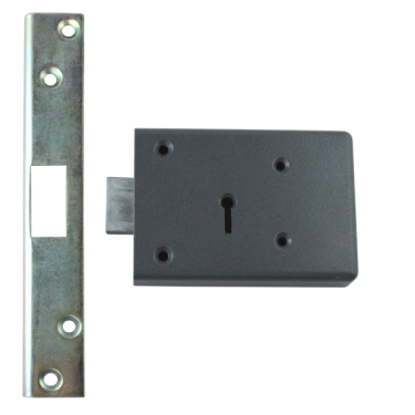 Click Here To Enlarge This Photo Of L459 - UNION FB1 Fire Brigade 2 Lever Rim Deadlock R&sol;H