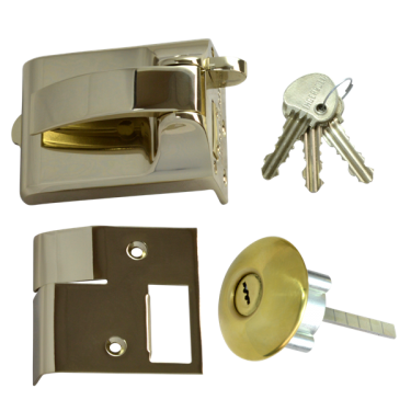 Click Here To Enlarge This Photo Of 1663 - Ingersoll SC73 60mm Fire Escape Nightlatch Polished Brass